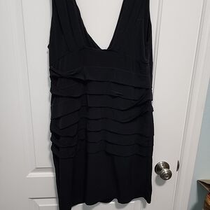Torrid Strapless Ruffle Tiered Little Black